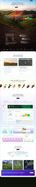 Thumbnail of the Genesis business-intelligence platform homepage.