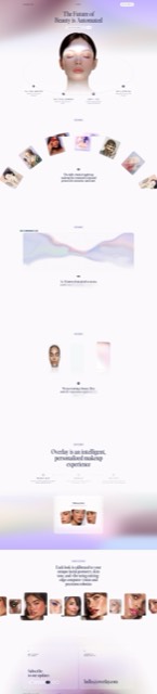 Thumbnail of the Overlay AI beauty marketing site.